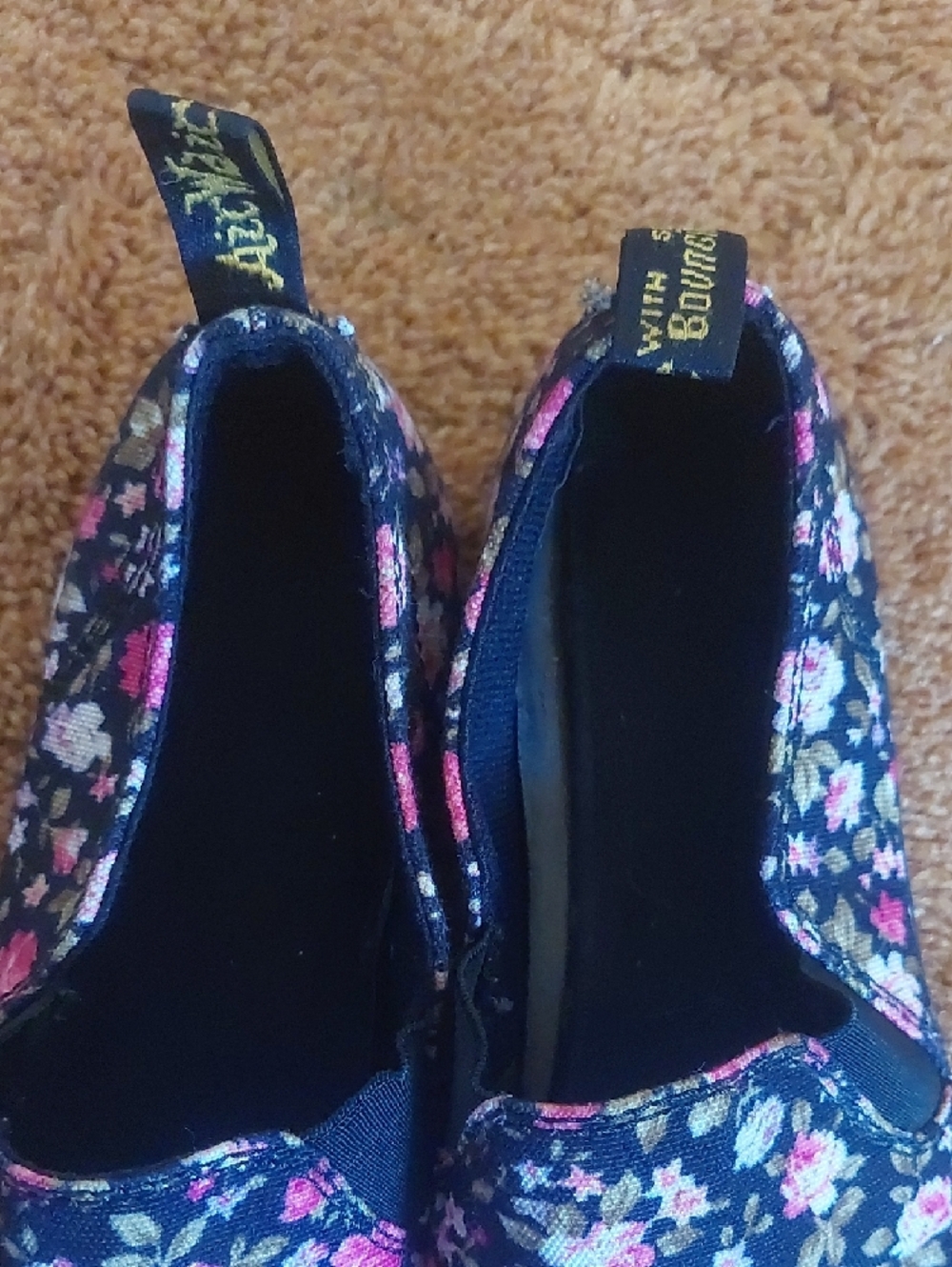 Dr. Martens Black Floral Slip-On Sneakers - Picture 5 of 7
